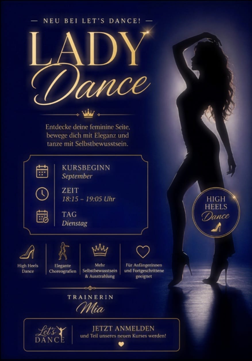 Neu ab August 2026 Lady Dance 2026